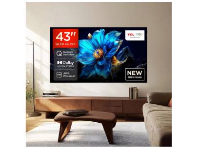 TCL 43P7K-UK 43 inch QLED Google TV front view
