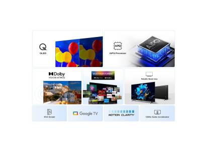TCL 50 inch Google TV with HDMI and USB connectivity