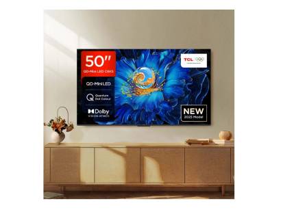 TCL 50C6KS-UK 50 inch QD-Mini LED TV front view