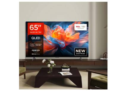 TCL 65T8C-UK 65 inch 4K QLED Google TV front view