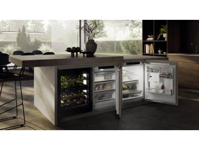 The Liebherr SUFNd365i undercounter freezer in a side by side configuration in a modern kitchen