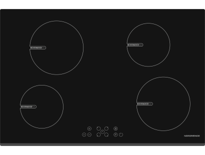 Top view of the Nordmende HCT781FL 78cm Ceramic Hob with framelss design and bevelled edge