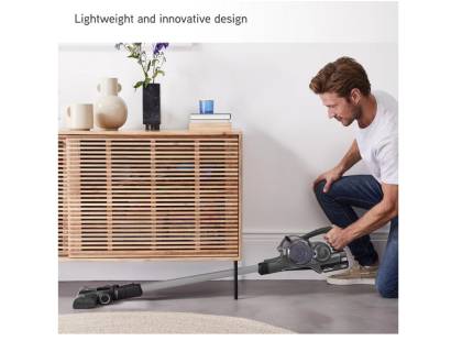 VAX cordless vacuum cleaner cleaning hard floors and carpet