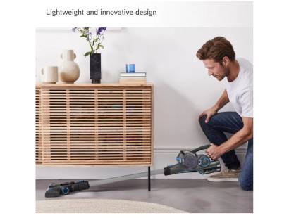 VAX cordless vacuum cleaner in action on hard floors and carpet