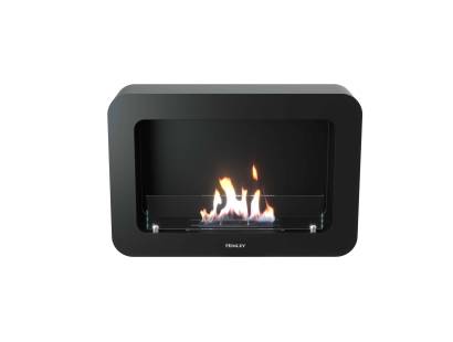 Wall-mounted bioethanol fire with real dancing flames