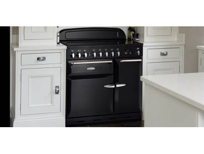 Waterford Stanley Supreme Deluxe SSUP90EIBL C 10809 90CM Induction Range Cooker - Gloss Black