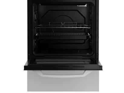 Zenith ZE503W interior with enamel linings and wire shelf