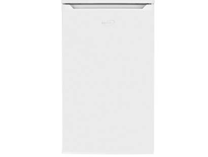Zenith ZLS4481W undercounter larder fridge with door open