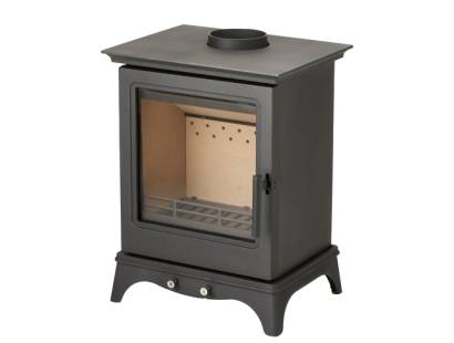 traditional multifuel stove bevelled edges