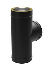 150mm SOLINOX Black Tee 90 Degree