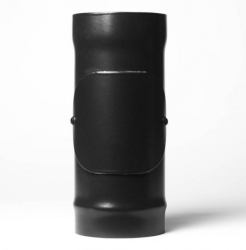 5″ 330mm Matt Black Straight with Door Stove Flue Pipe