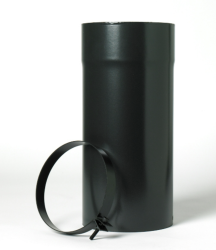 5″ Adjustable 330mm Matt Black Stove Flue Pipe