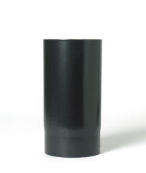 6″ 250mm Straight Matt Black Vitreous Enamel Pipe