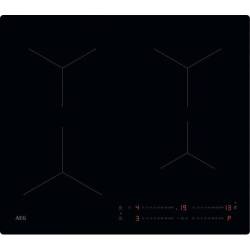 AEG SO64IA0SCB induction hob top-down view showing four cooking zones