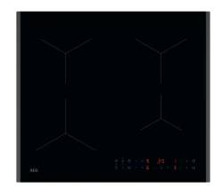 AEG TN64IA04FB induction hob front view 