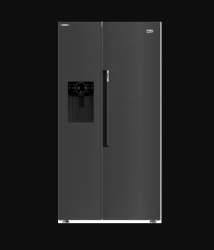 Beko ASP33B32VPS American Style Fridge Freezer Total Frost Free Black