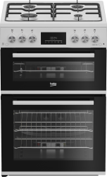 Beko EDG6231W 60cm Twin Cavity Gas Cooker