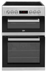 Beko KDC653S 60cm Double Oven Electric Cooker