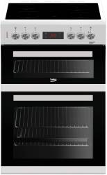 Beko KDC653W 60cm Double Oven Electric Cooker