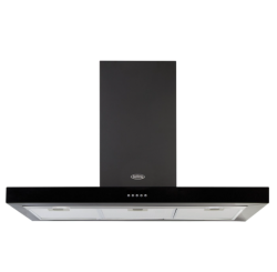 Belling 100FLATBLK Flat Chimney Hood 