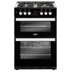 Belling Cookcentre 60DFT Black Dual Fuel Range Cooker