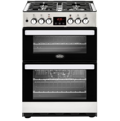 Belling Cookcentre 60DFT Stainless Steel Dual Fuel Range Cooker