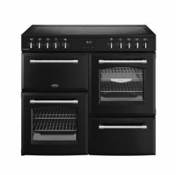 Belling Farmhouse FH100EBLK 100cm Electric Ceramic Range Cooker - Black
