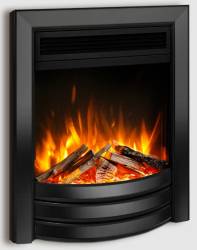 Celsi Ultiflame Ultra Autograph Electric Fire in Black Nickel & Black