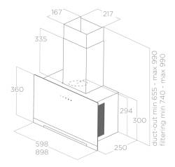Elica Aplomb Dimensions