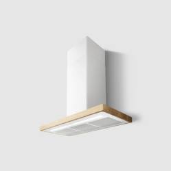 Elica Bio 90cm Box Cooker Hood - White & Oak