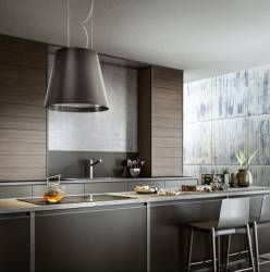 Elica Juno Urban 50cm Island Cooker Hood - Cast Iron