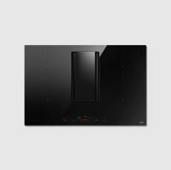 Elica NikolaTesla Alpha 78cm 4 Zone Duct Out Induction Hob with Integrated Hood - Black