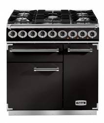 Falcon F900DXDFBLCM - 900 De Luxe Dual Fuel Black Chrome Range Cooker 77060