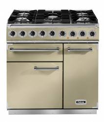 Falcon F900DXDFCRBM - 900 De Luxe Dual Fuel Cream Brass Range Cooker 77000