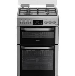 Freestanding Hotpoint HDG6GDCWX gas cooker 60cm with LPG conversion kit