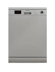 Front open view of NordMende DW67SL Dishwasher in silver