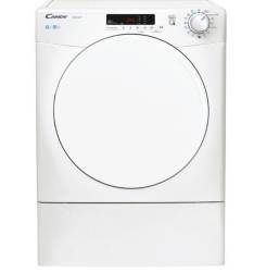 Front view of Candy CSEV9DF-80 9kg vented tumble dryer in white