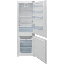 Front view of Culina FFBIFF7030E integrated fridge freezer with 7030 split and LED lighting