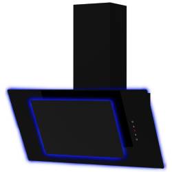 Front view of Culina UBAHALO7 70cm angled glass cooker hood with halo LED lighting