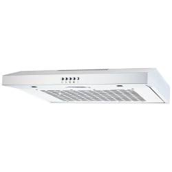 Front view of Culina UBSVH60SS 60cm visor cooker hood in stainless steel with push button controls