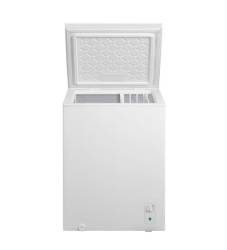 Front view of NordMende CF1431WH 143L chest freezer in white