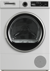 Front view of NordMende TDHP81WH heat pump dryer in white