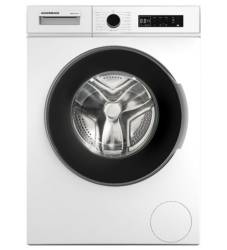 Front view of NordMende WMT1271WH 7kg washing machine in white