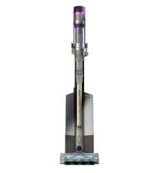 Front view of Shark IP3251UKT PowerDetect Cordless Pet Vacuum Cleaner in White and Java Grey