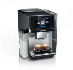 Front view of Siemens TQ717GB3 Bean to Cup Coffee Machine in stainless steel finish