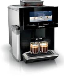 Front view of Siemens TQ903GB9 Bean to Cup Coffee Machine in black