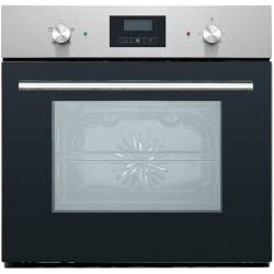 Front view of the Cata CUL57PGSS.2 Built-in Single Fan Oven in stainless steel 