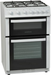 Front view of the Nordmende CTG61LPGWH LPG gas cooker 
