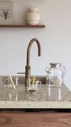 Fusion Round Patinated Brass