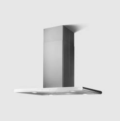 Galaxy Island Cooker Hood - Stainless Steel and White